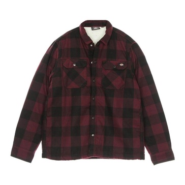 Sherpa Lined Padded Shirt Maroon