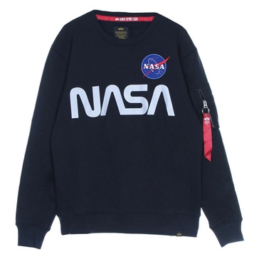Reflective NASA Crewneck Sweatshirt Blue