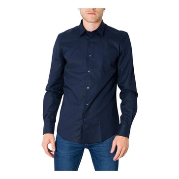 Blue Buttoned Long Sleeve Classic Shirt
