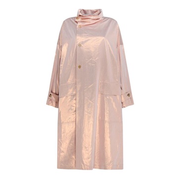 Metallic Pink Waterproof Parka