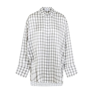 White Silk Shirt Elegant Style
