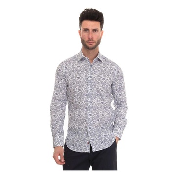 Floral Fantasy Dress Neck Shirt