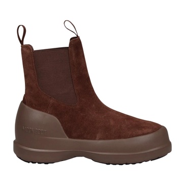 Suede Chelsea Boots with Logo Detail