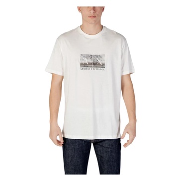 White Printed T-shirt Short Sleeve