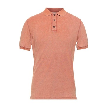Pink Cotton Polo Shirt with Three Buttons