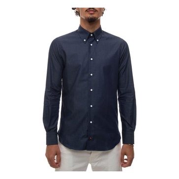 Chambray Button-Down Casual Shirt