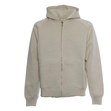 Cream Neoprene Jacket Stylish Zip Closure
