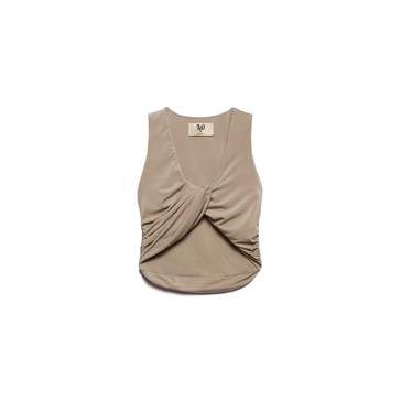 V-neck Demi Top in Stretch Fabric