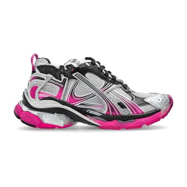 Women's Runner Gradient Sneaker  in White/pink/black