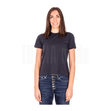 Jersey Collar Short Sleeve Top