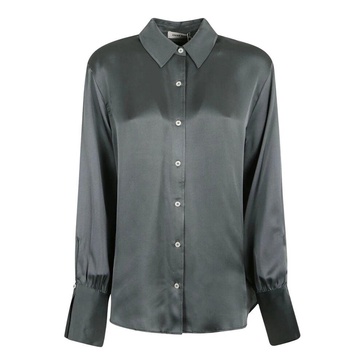 Luxurious Green Silk Shirt