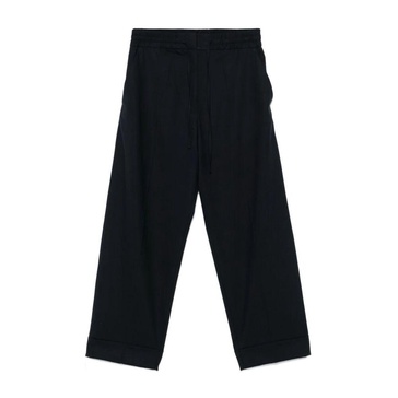 Blue Elasticated Drawstring Trousers