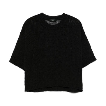 Black Knitted Fisherman Sweater Stylish Eco