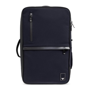 Backpack with logo patch