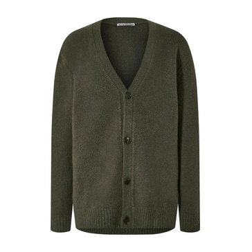 Forest Green Knit Cardigan