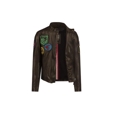 Military Style Leather Jacket