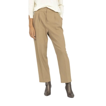 High-Waisted Wool Trousers