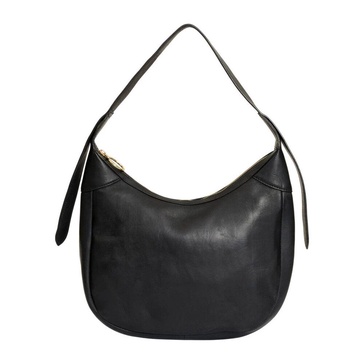 Black Leather Shoulder Bag