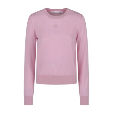 Embossed Logo Crew Neck Sweater