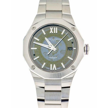 Riviera Automatic Blue Dial Steel Watch