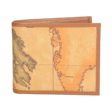 Brown Geo Classic Wallet with Compartments
