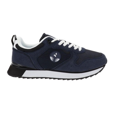 Men's Faux Leather and Fabric Sneakers