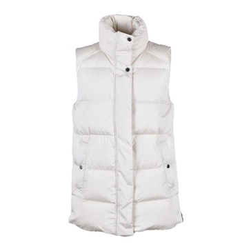 Puffer Vest Sleeveless Zip Feather Lining