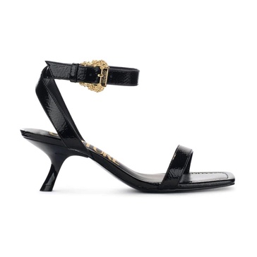 Black Naplack Sandal - Fiona Model