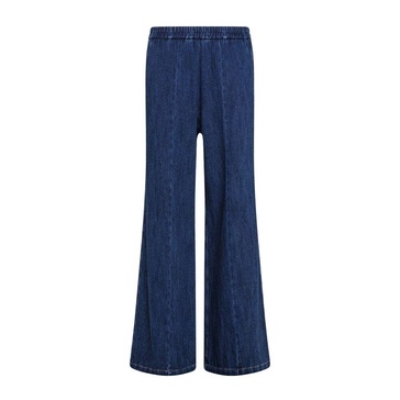 Blue Palazzo Denim Trousers