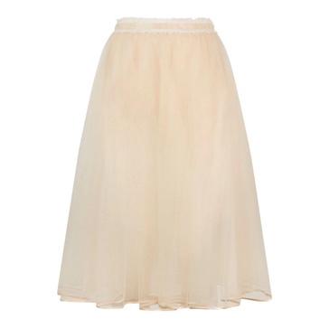 Tulle Burro High Waist Midi Skirt