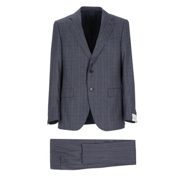 Blue Wool Suit Jacket and Pants
