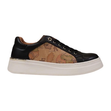 Black Lace-Up Rubber Sole Shoes