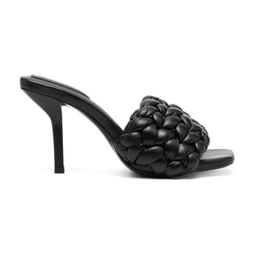 Trendy Braided Heeled Mules