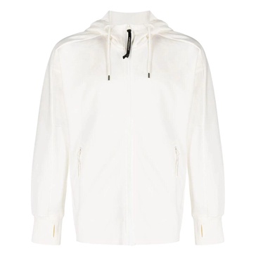 Diagonale Rits Katoenen Hoodie