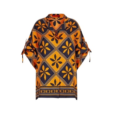 Oversized Silk Twill Blouse
