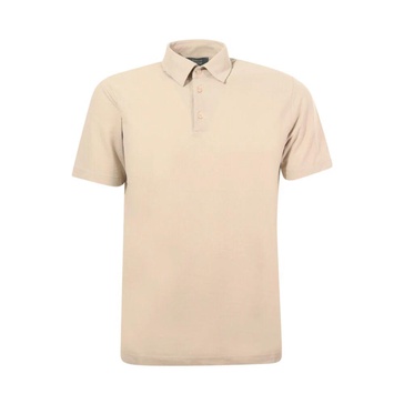 Sand Polo Shirt Slim Fit Cotton