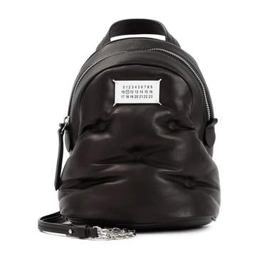 Black Leather Bucket Bag & Backpack