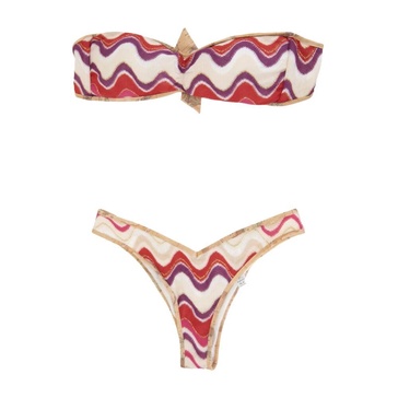 Metallic Bikini Set with Padded Top