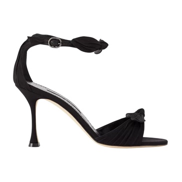 High Heel Sandals with Bow Detail