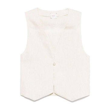 White Open Front Sweater