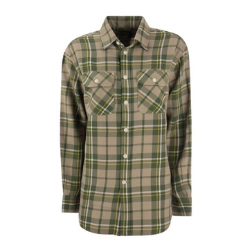 Cotton Twill Plaid Shirt