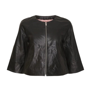 Crop Leather Jacket