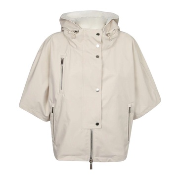 lightweight short-sleeved hooded jacket