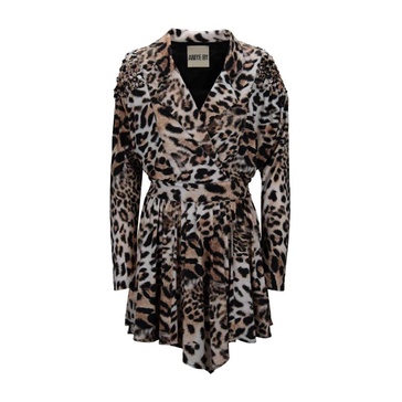 Animal Print Dress with Zipper