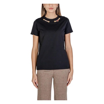 Black Short Sleeve Round Neck T-Shirt