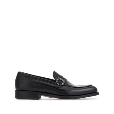 Black Calfskin Metal Detail Ankle Boots
