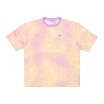 Printed Lilac/Yellow Tee