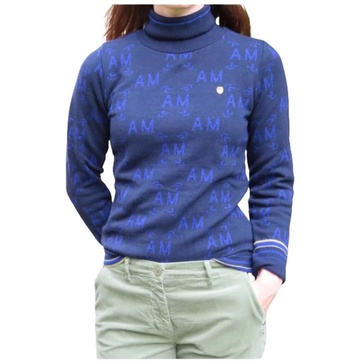 Printed Roll Neck Turtleneck