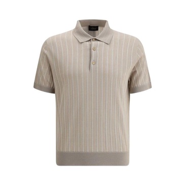 Striped Polo Shirt Short Sleeves