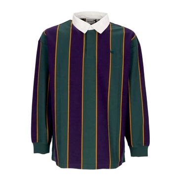 Striped Long Sleeve Polo Shirt